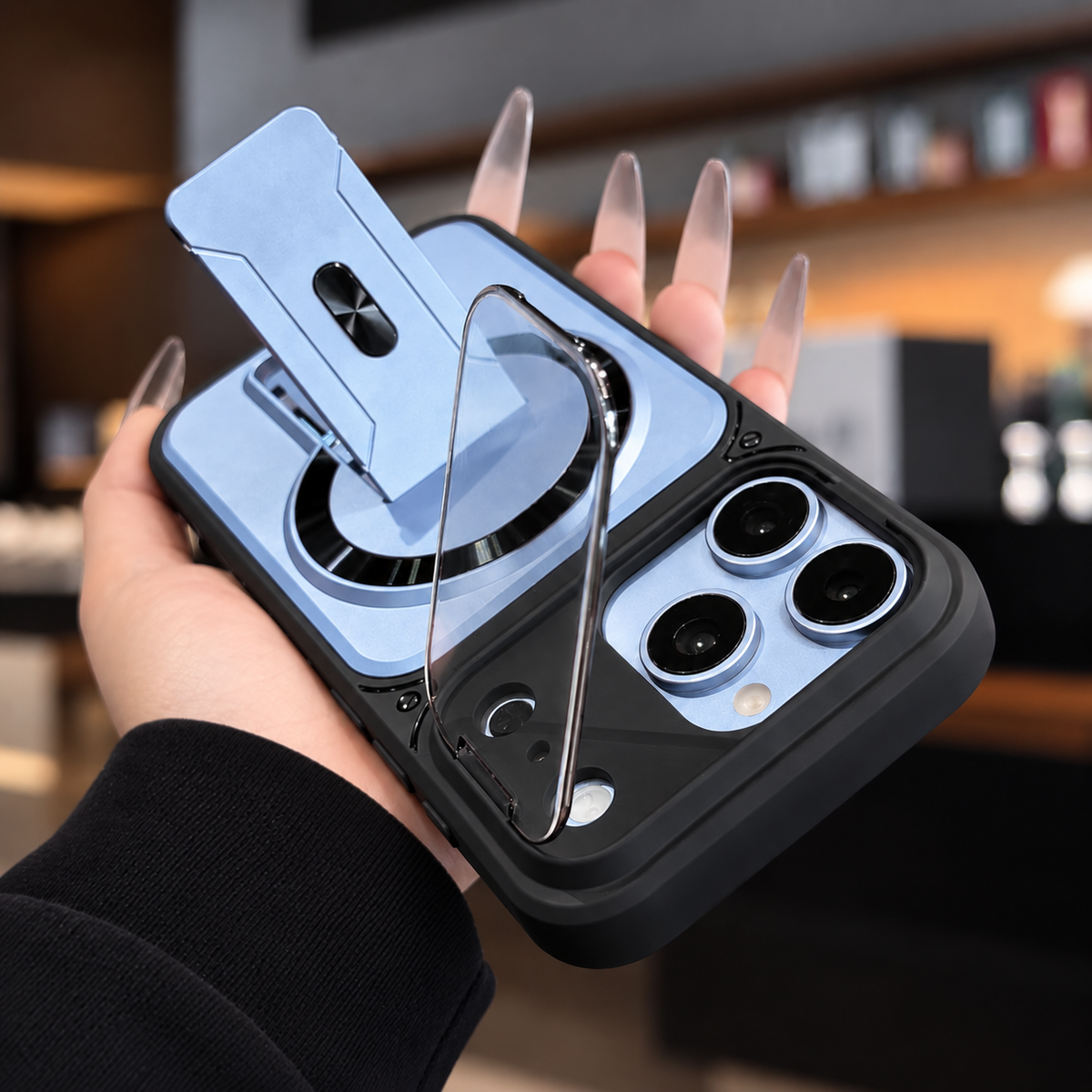 Luxury Lens Protection Kickstand Cover