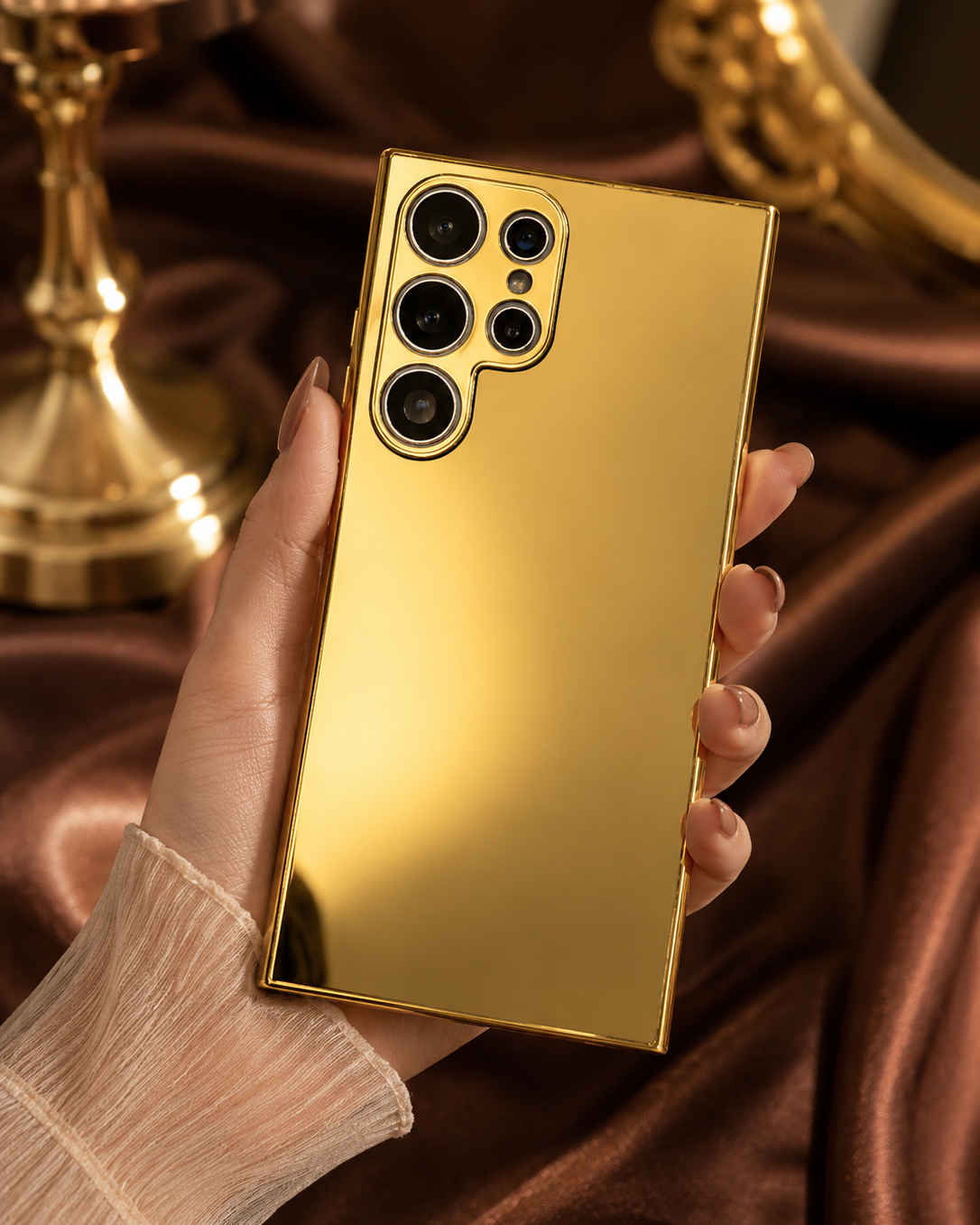 Samsung Galaxy S26 Gold Electroplated Protection Case | 360 Full Cover