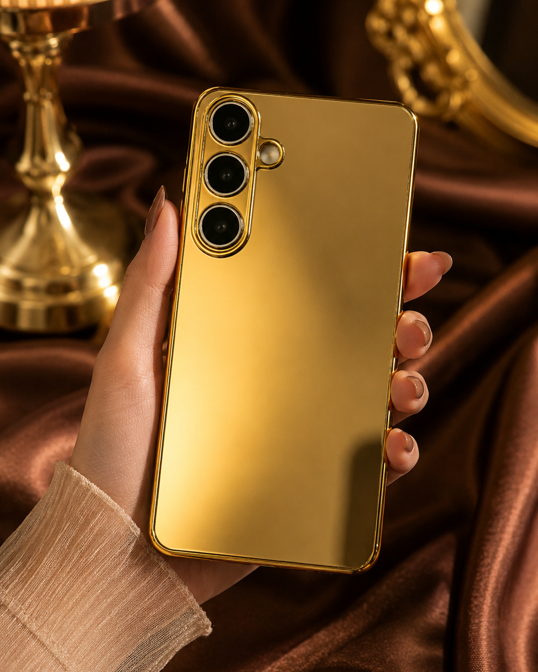 Samsung Galaxy S26 Gold Electroplated Protection Case - protective case detail