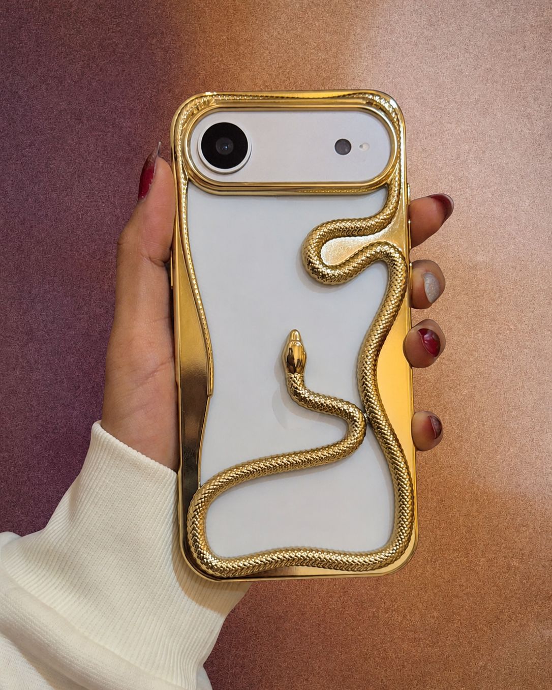 iPhone 17 Series 3D Snake Cover - lifestyle