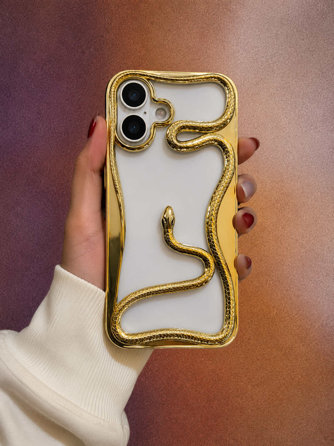 iPhone 17 Series 3D Snake Cover - slim profile
