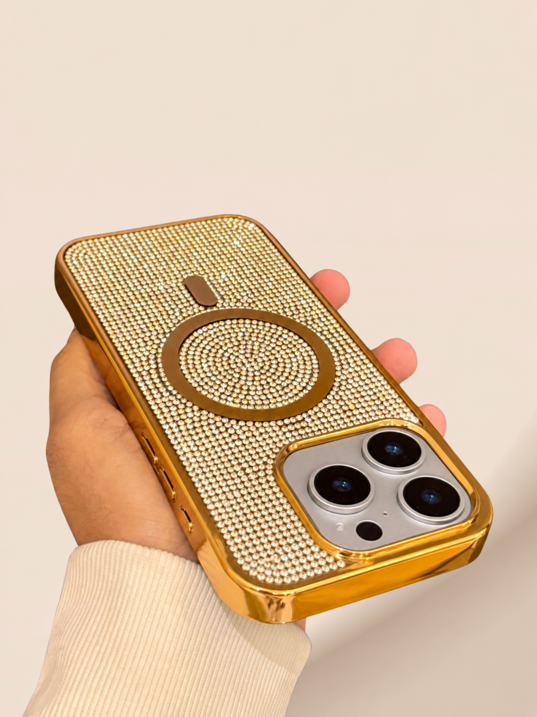 iPhone 15 Diamond Rhinestones Cover - lifestyle