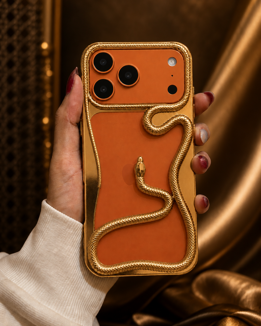 iPhone 17 Series 3D Snake Cover | Designer Case