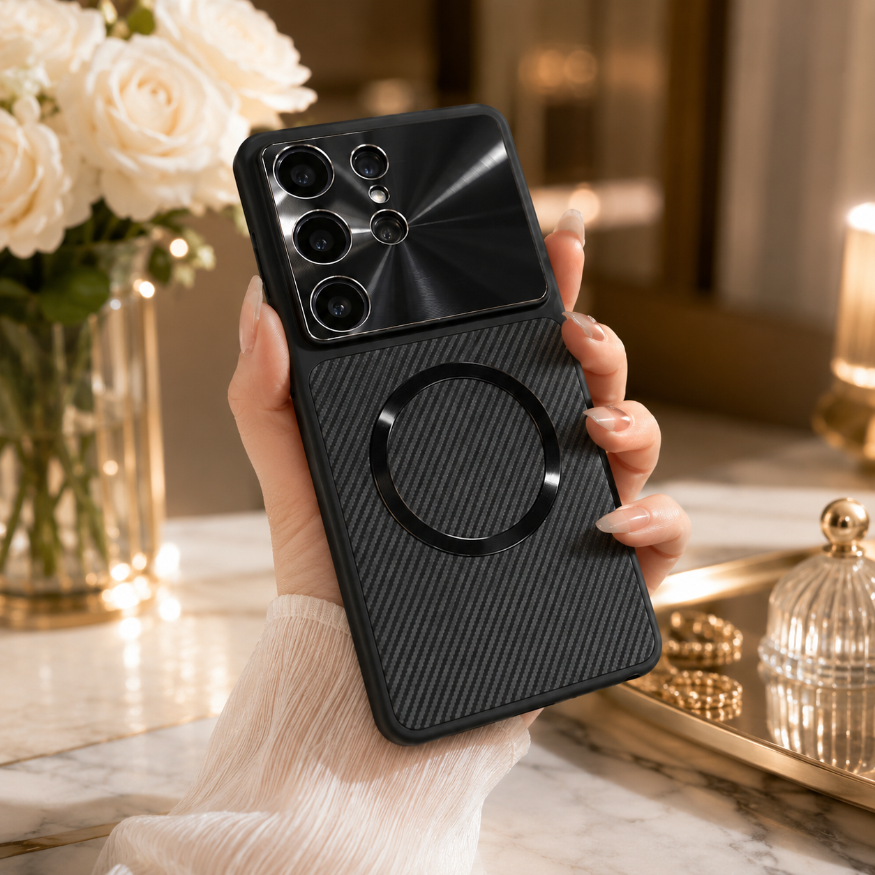 Samsung Galaxy S26 Ultra Phantom Pro Carbon Pattern Case