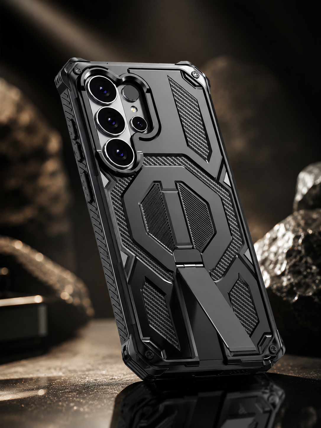 Samsung Galaxy S26 Titan Armour Metal Stand Cover - protective case detail