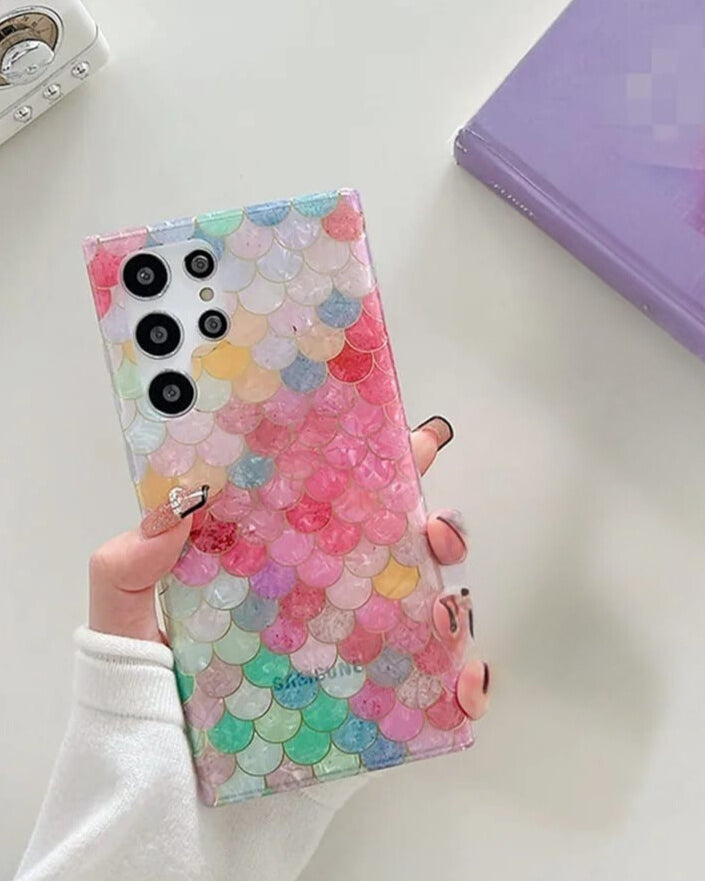 Samsung Galaxy S25 Mermaid Pattern Glossy Cover - slim profile