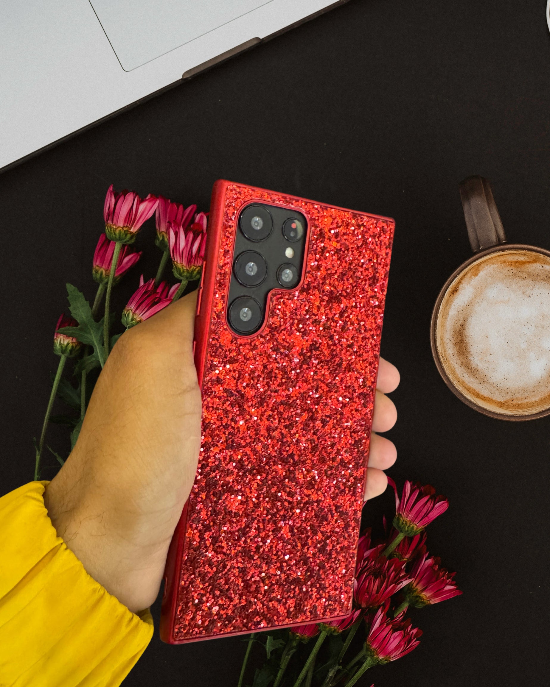 Red Glitter Bling Sequin Cover iPhone cover – JustAndBest India