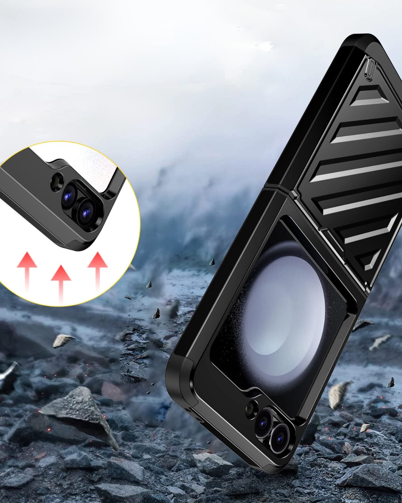 Stylish black phone case