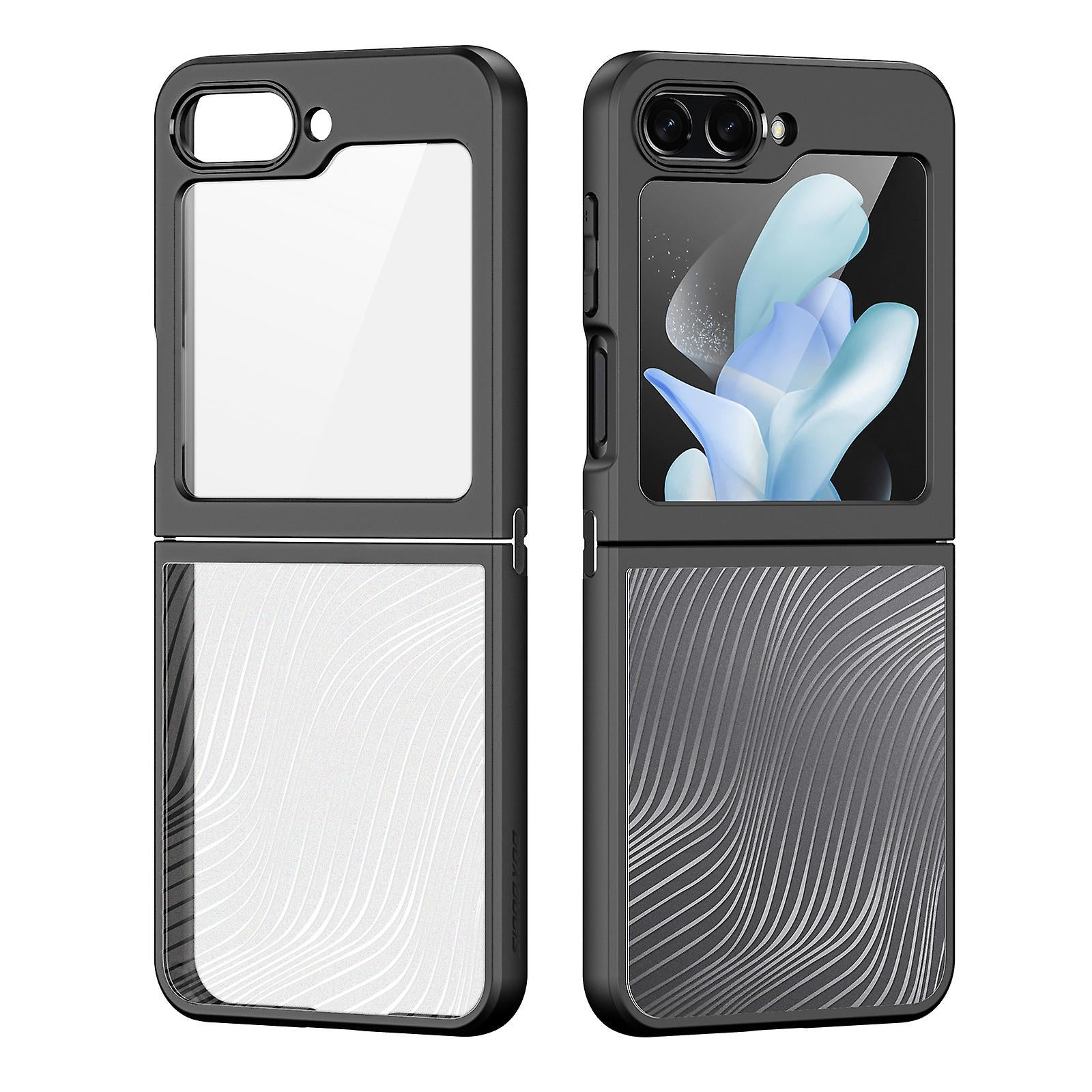 Samsung Galaxy Z Flip 5 Shockproof Transparent Cover (with Front Scree - slim profile