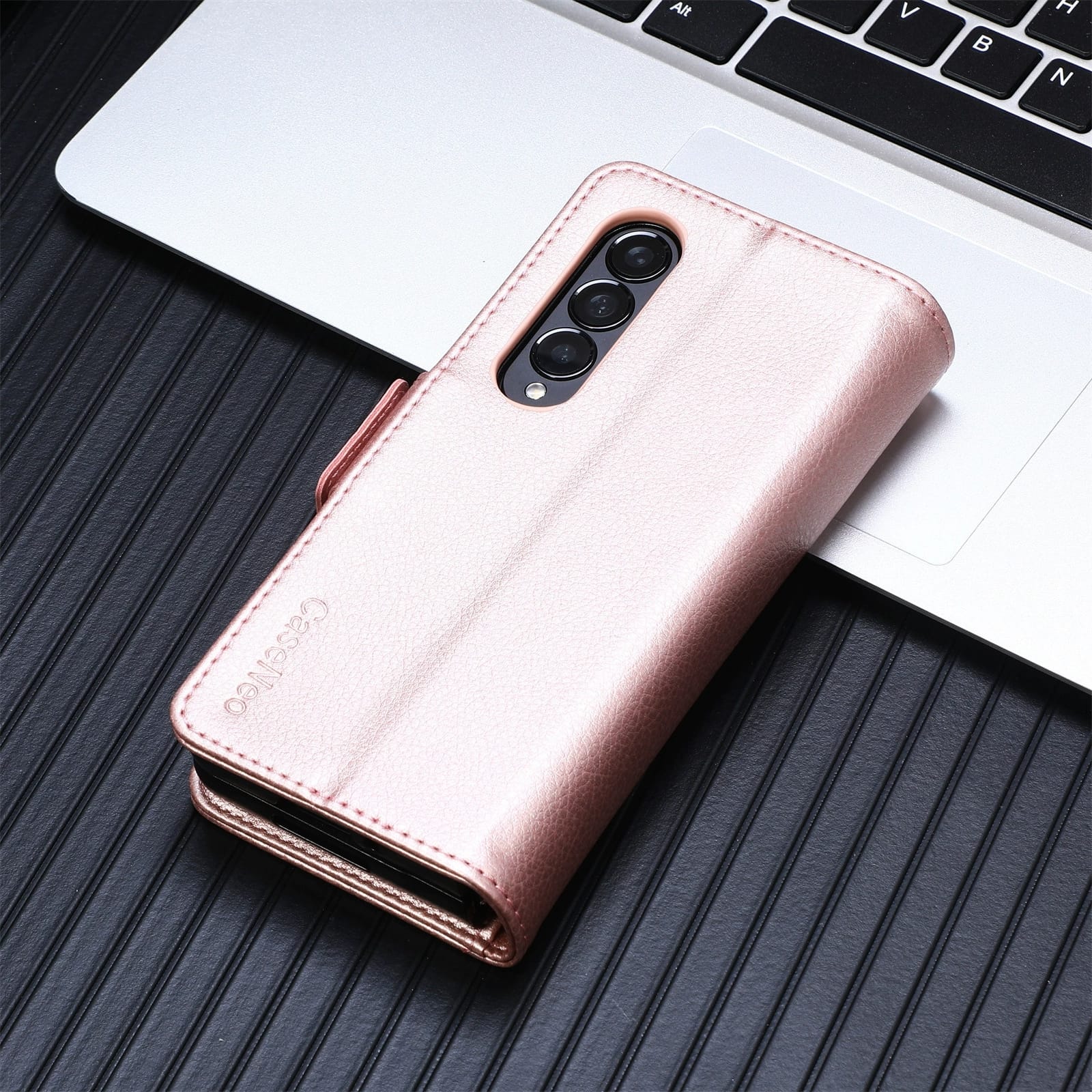 Samsung Galaxy Z Fold 3 Wallet Style Leather Flip Cover - lifestyle