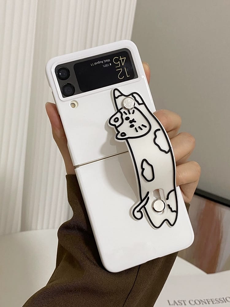 Samsung Galaxy Z Flip 3 Cat Hand Strap Cover - colour options