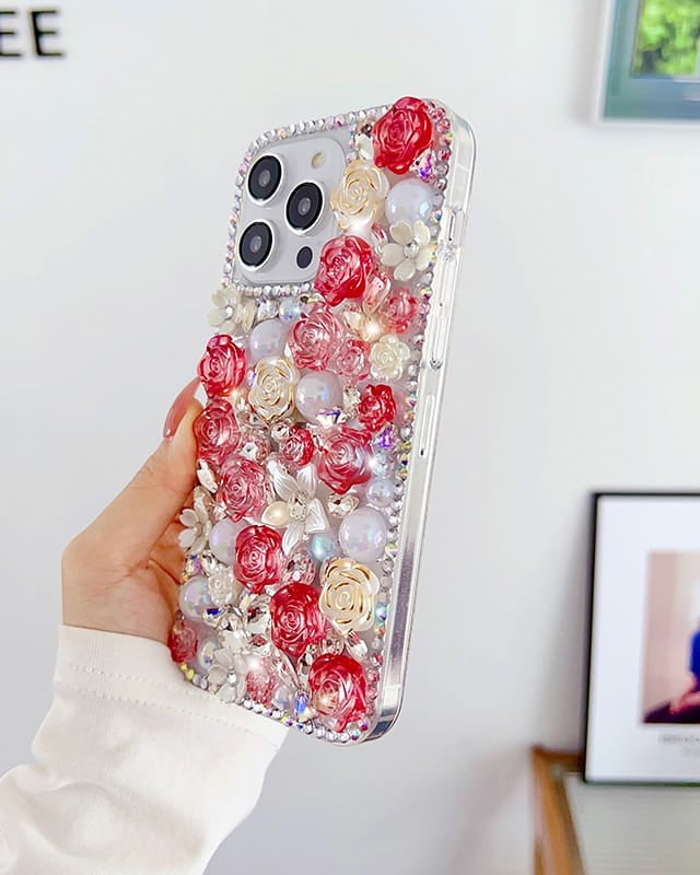 cute rose iphone 14 pro max cover