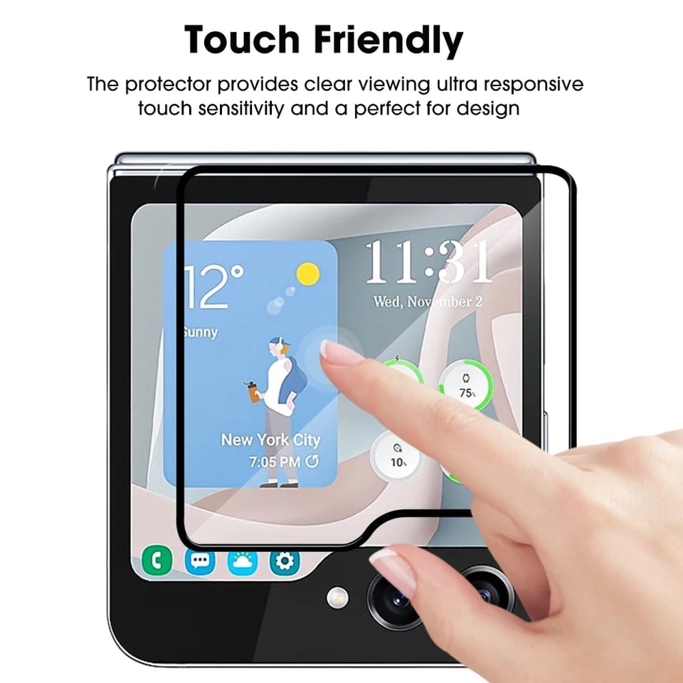 Samsung Galaxy Z Flip 5 9H Hardness Tempered Glass - phone case