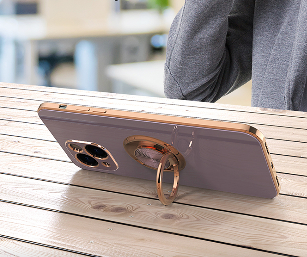 Gold Electroplated Ring Holder Cover – phone accessory by JustAndBest India