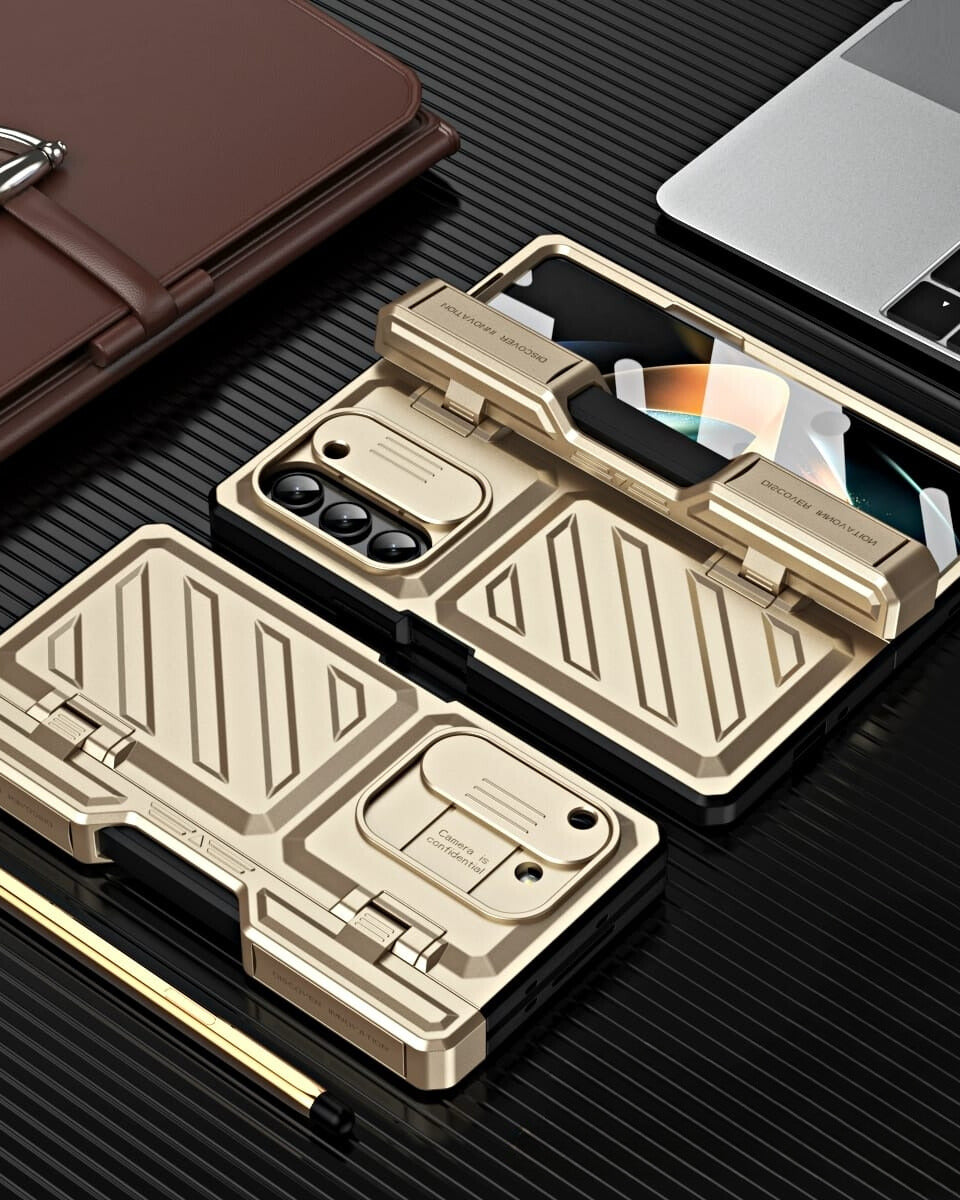 Gold Z fold 5 case