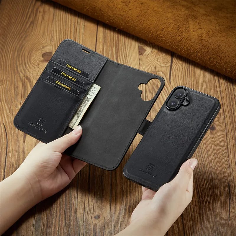 iPhone 17 Two-In-One Wallet Style Leather Flip Cover - protective case detail