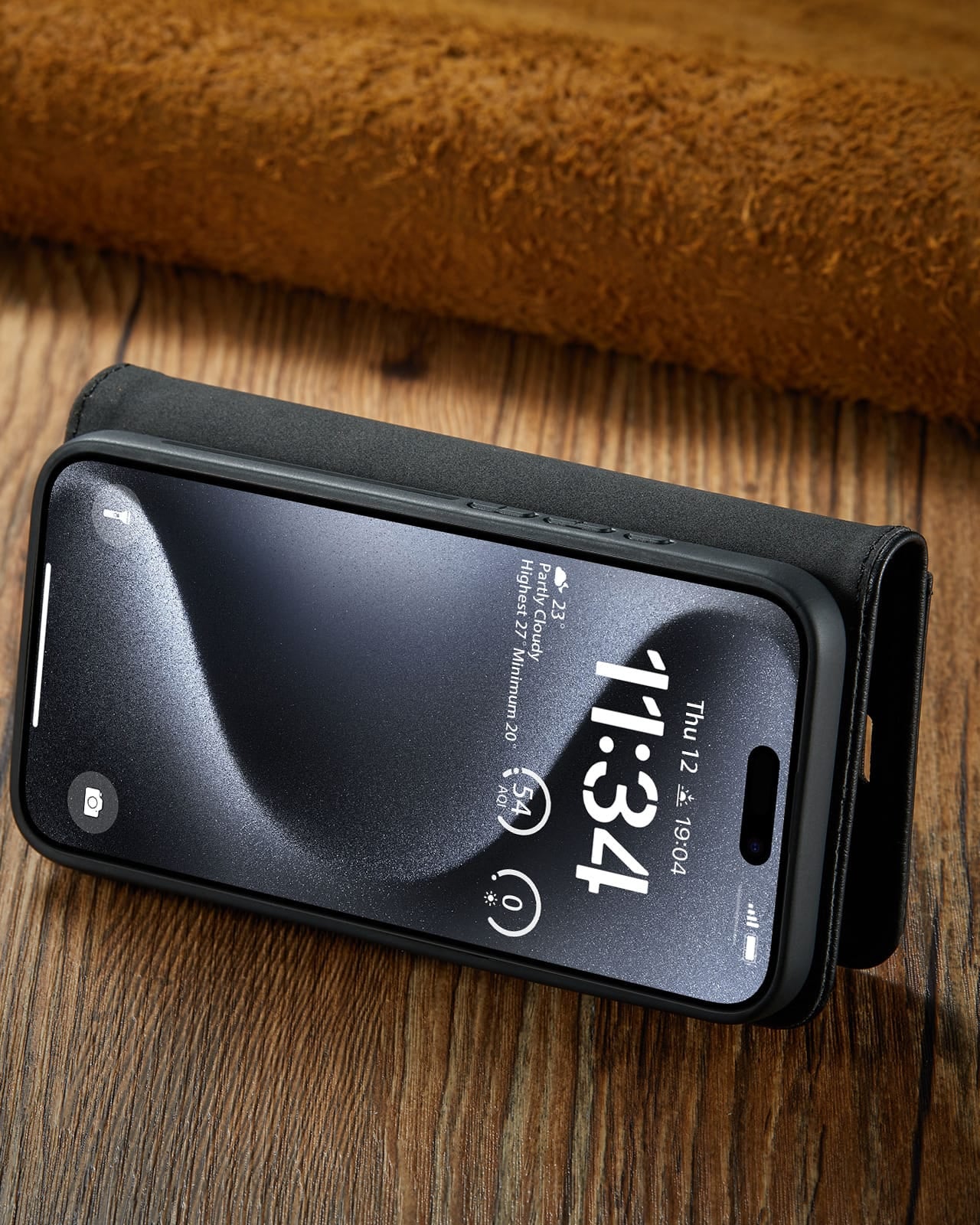 iPhone 17 Two-In-One Wallet Style Leather Flip Cover - phone case