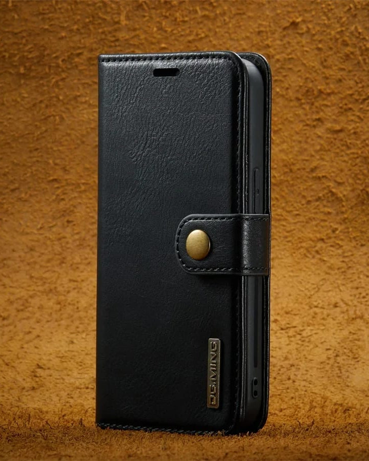 Two-In-One Wallet Style Premium Leather Luxury Flip Cover iPhone cover – JustAndBest India