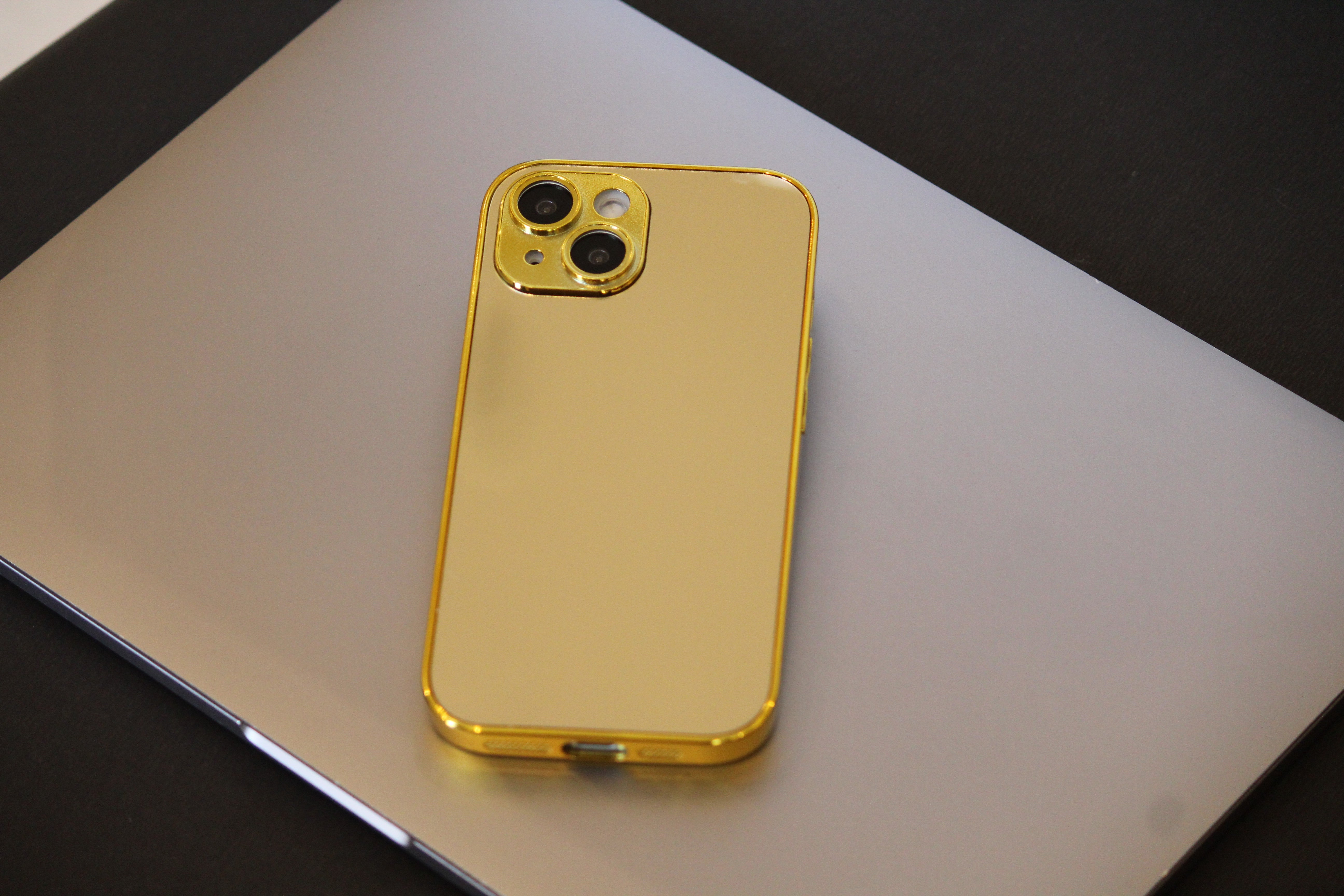 iPhone 15 Gold Electroplated Protection Case - colour options