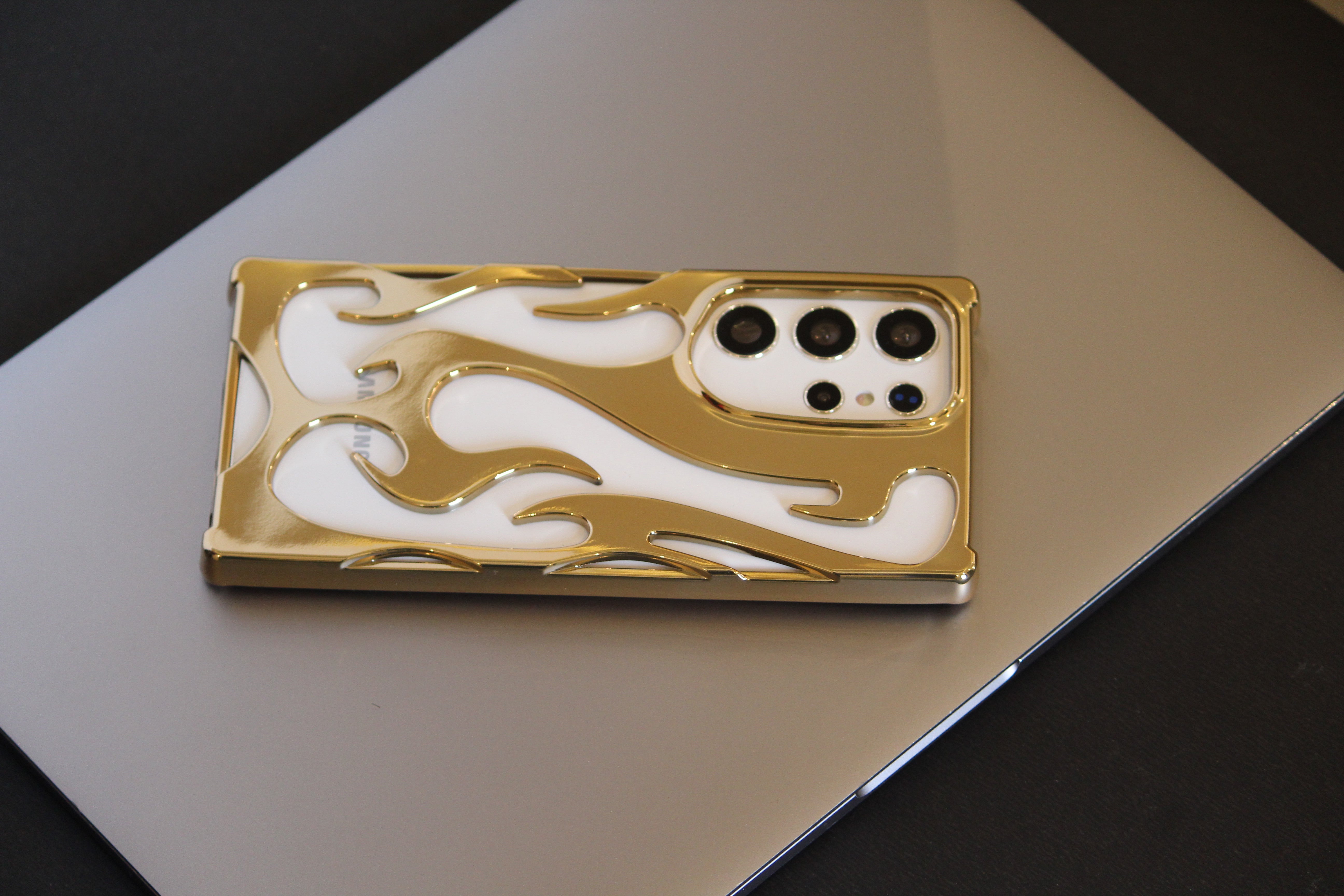Samsung Galaxy S25 Series 3D Flame Gold Electroplated Cover - colour options
