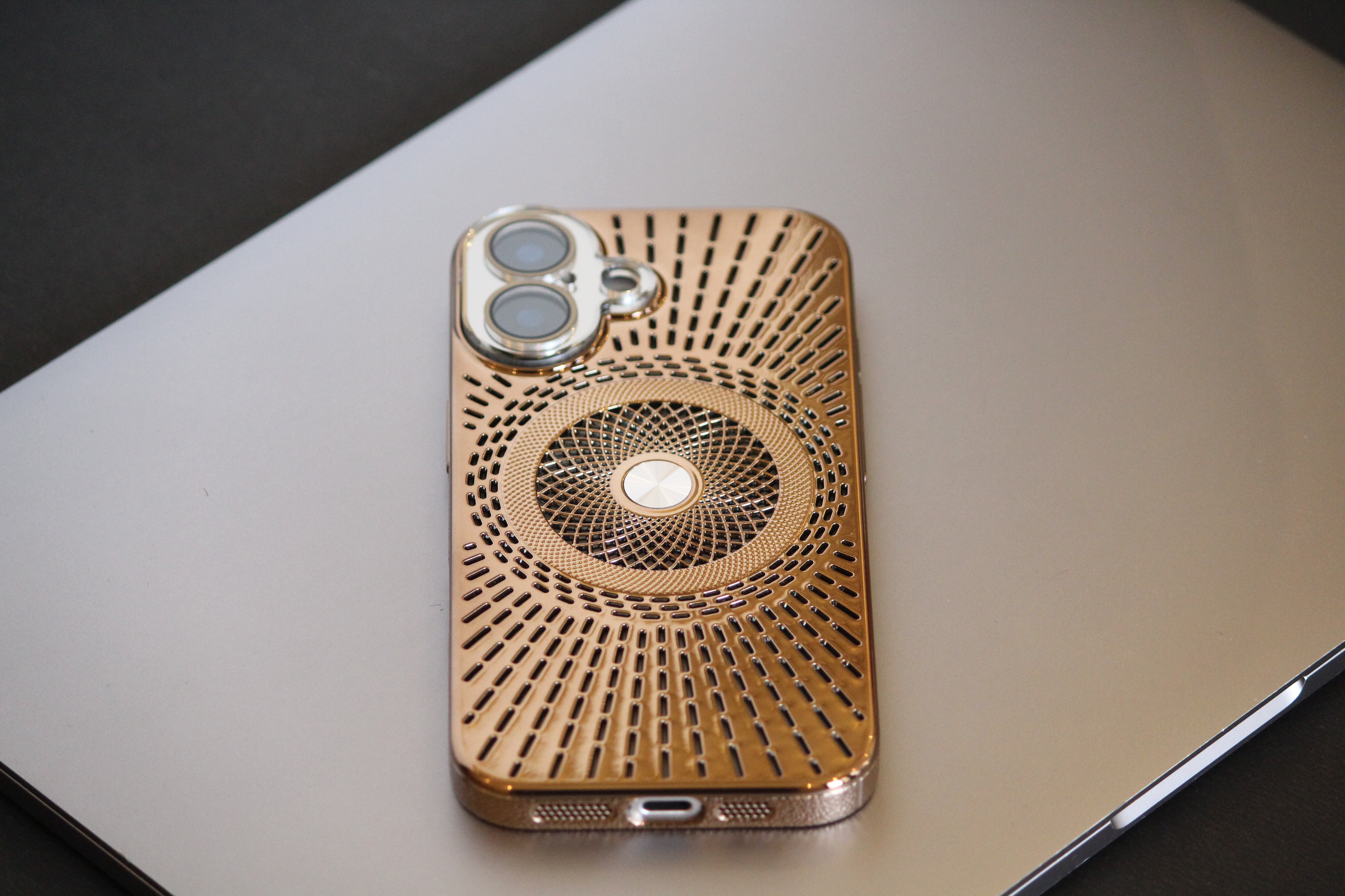iPhone 16 Series Royal Copper Electroplated Protection Cover - slim profile