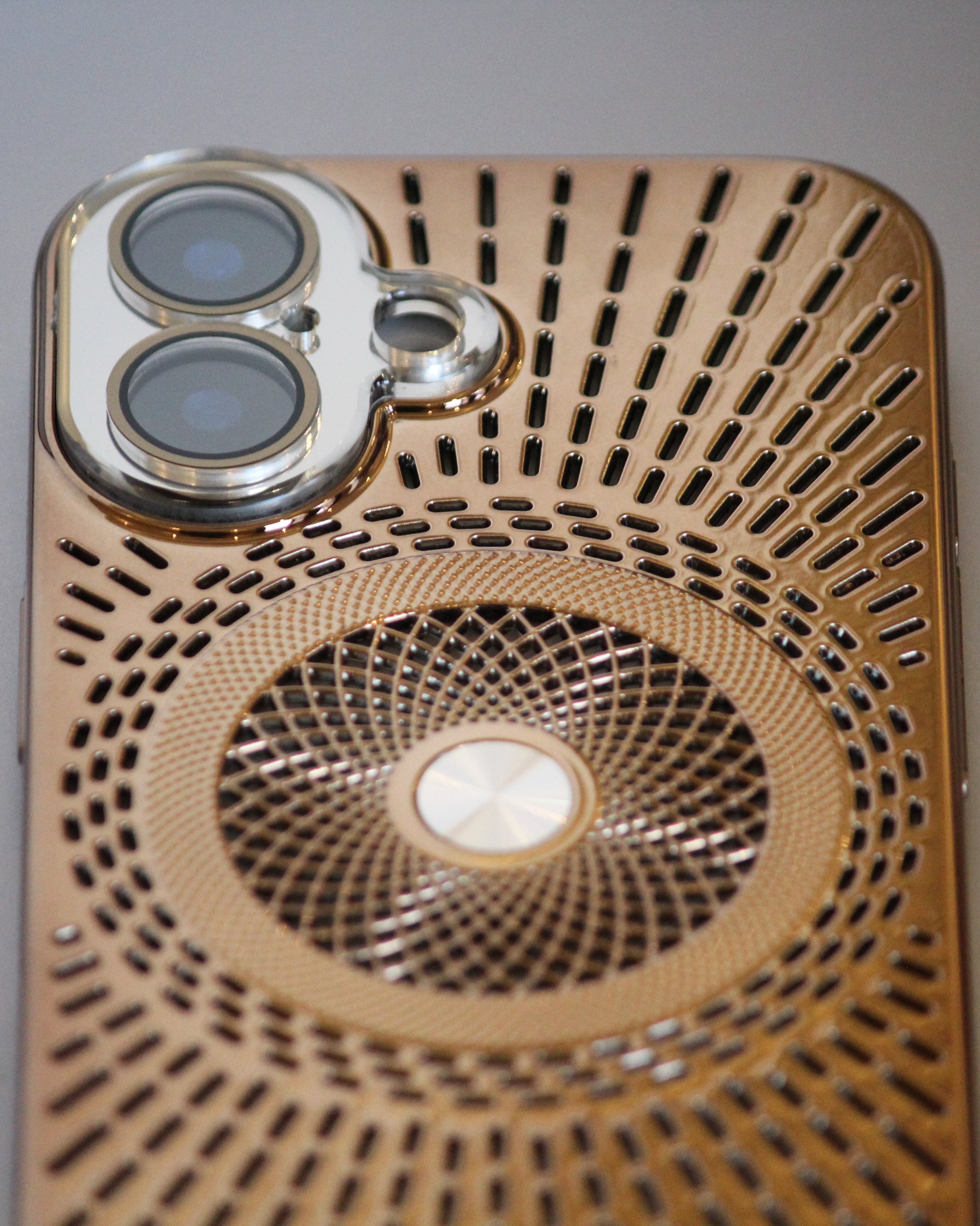 iPhone 16 Series Royal Copper Electroplated Protection Cover - lifestyle