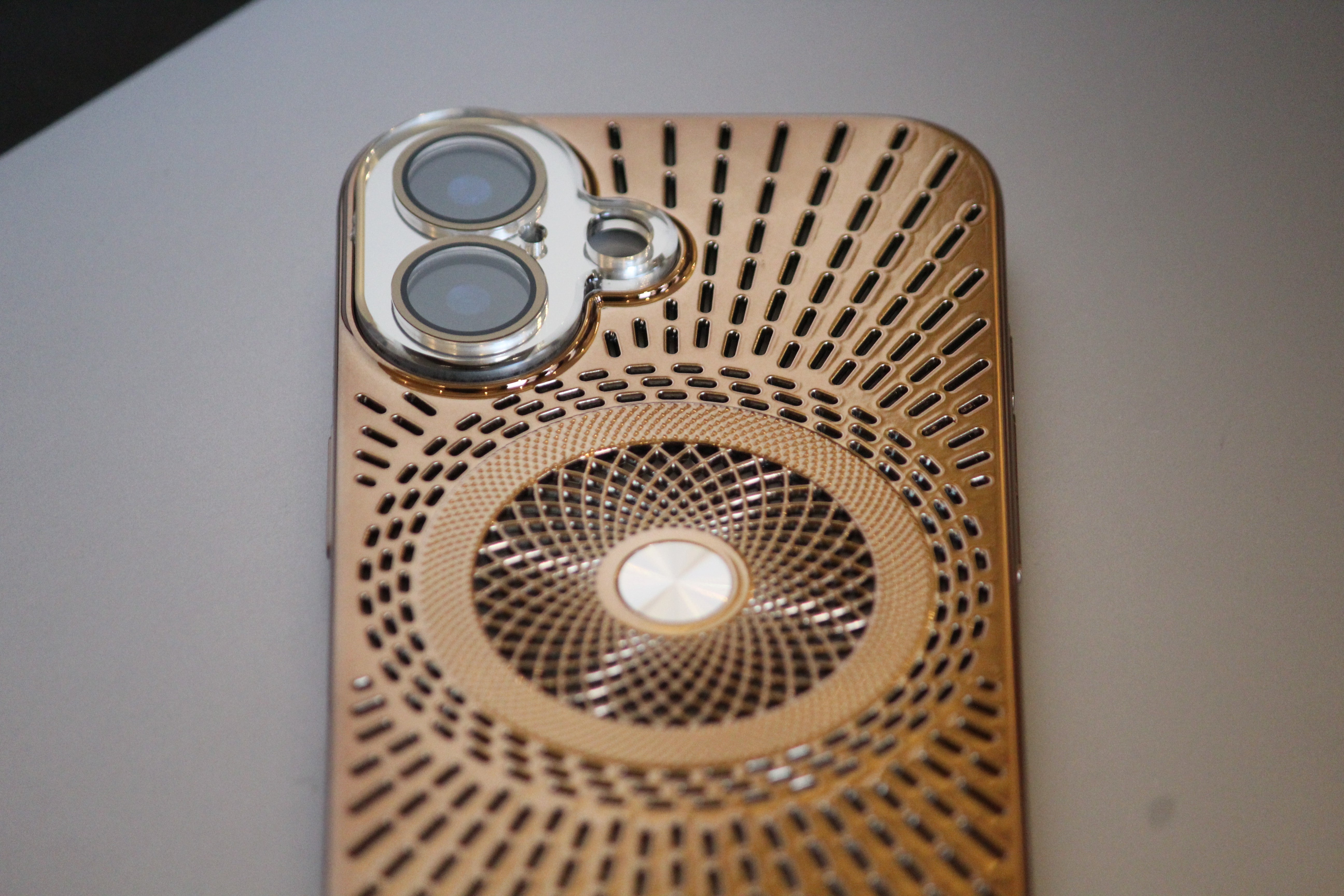 iPhone 16 Series Royal Copper Electroplated Protection Cover - lifestyle
