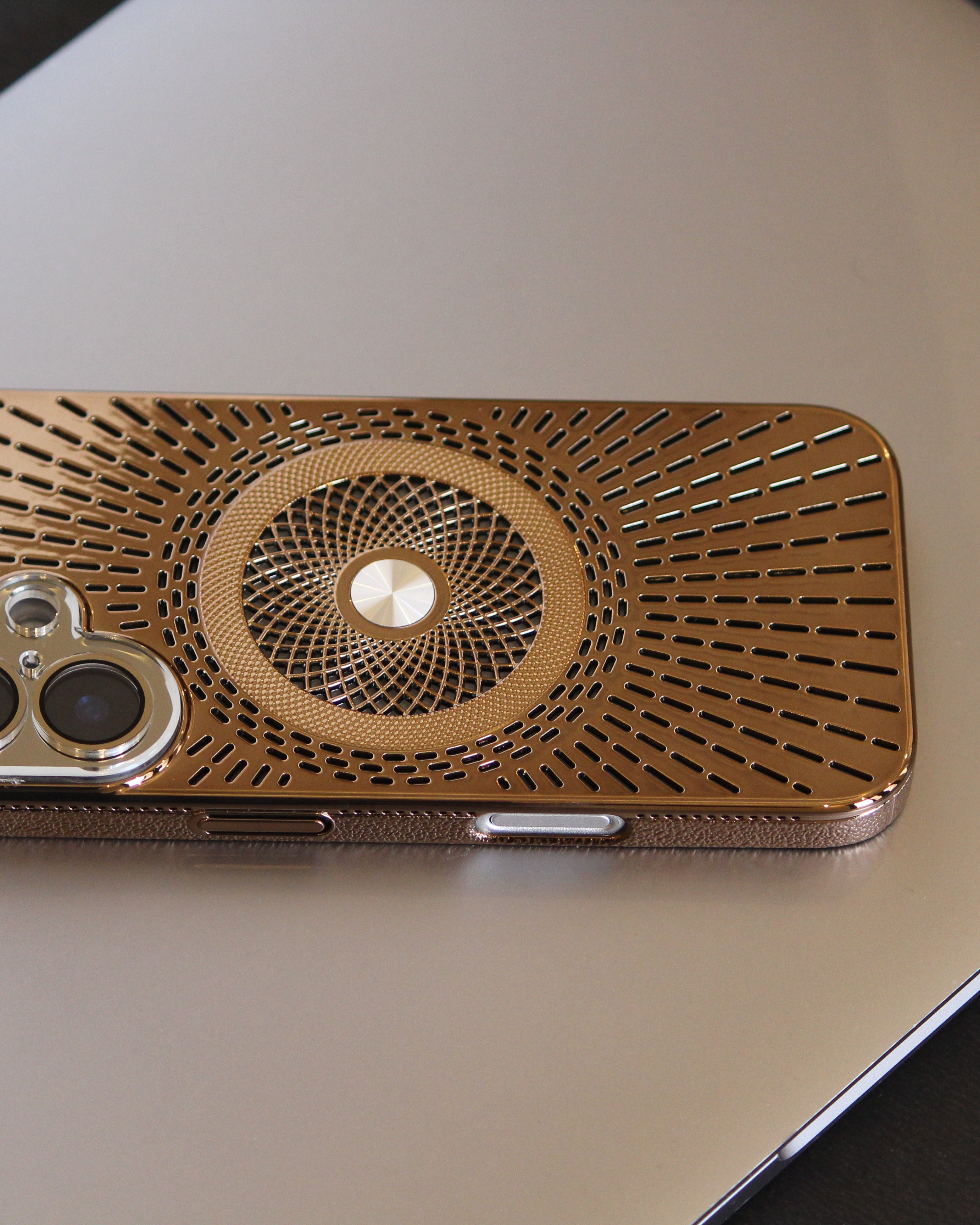 iPhone 16 Series Royal Copper Electroplated Protection Cover - phone case