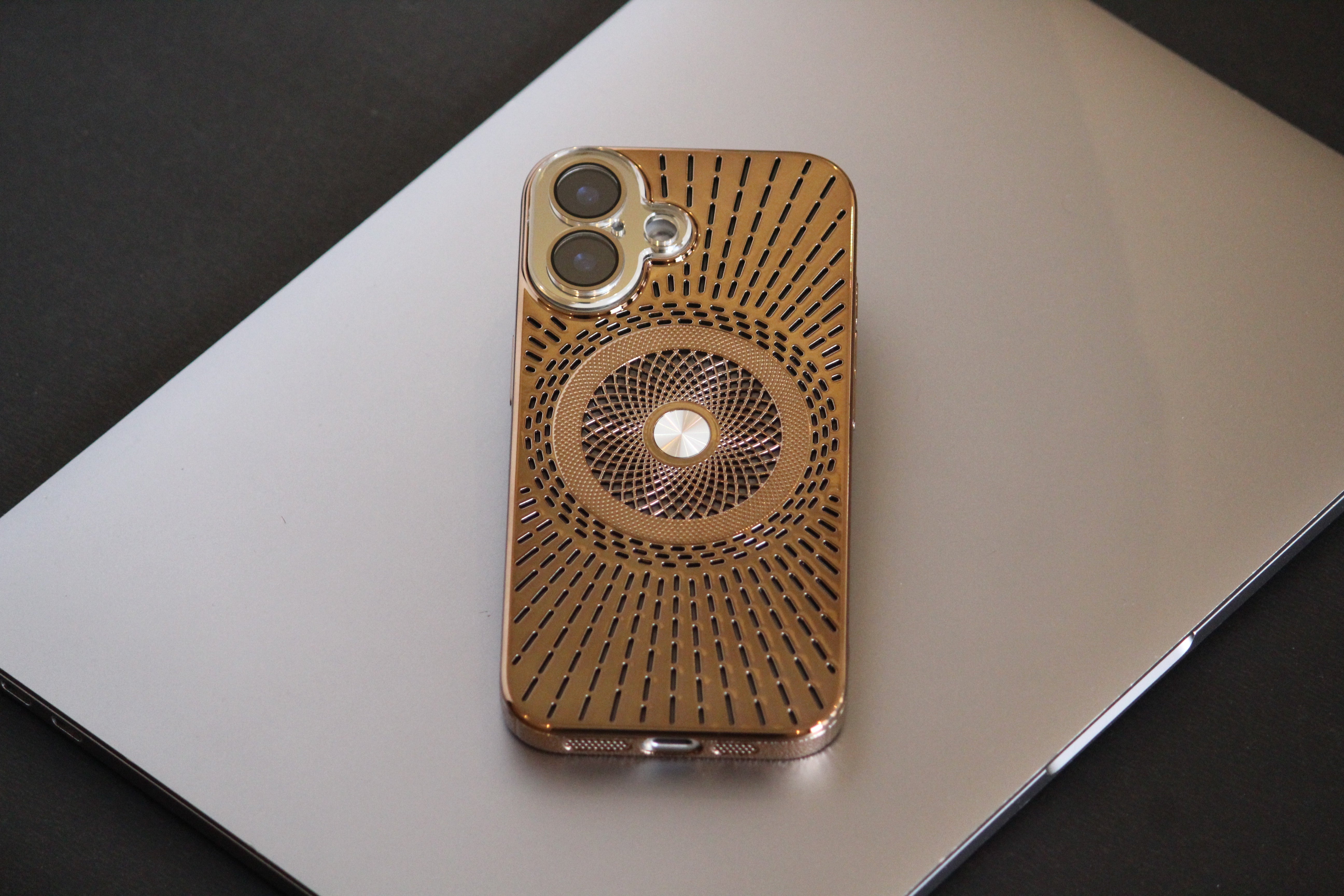 iPhone 16 Series Royal Copper Electroplated Protection Cover - case features