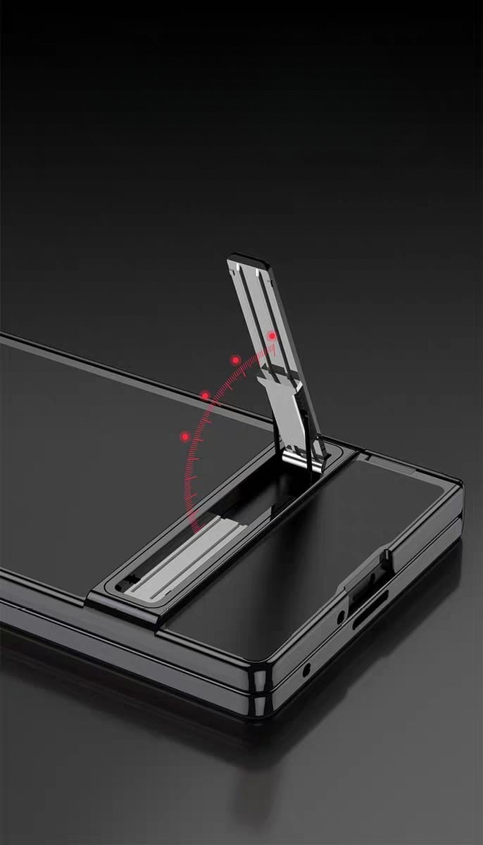 Luxury Electroplated Stand Cover (with Front Glass) – phone accessory by JustAndBest India