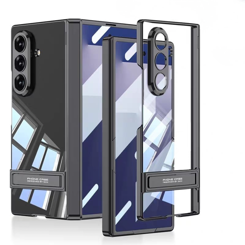 Luxury Electroplated Stand Cover (with Front Glass) – phone accessory by JustAndBest India