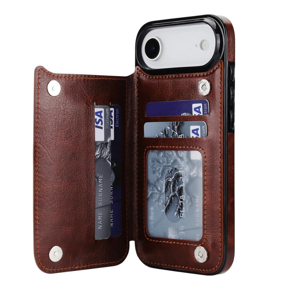 iPhone 17 Series Wallet Style Leather Cover - phone case