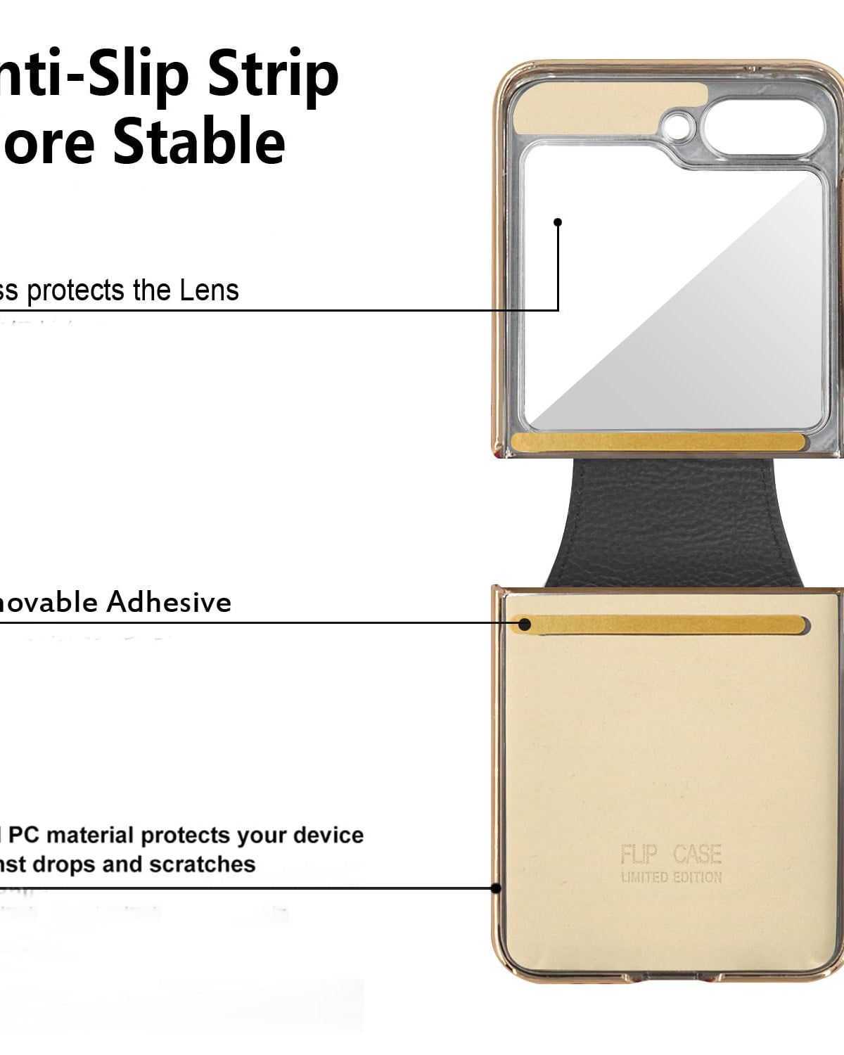 Leather cover Z Flip 5