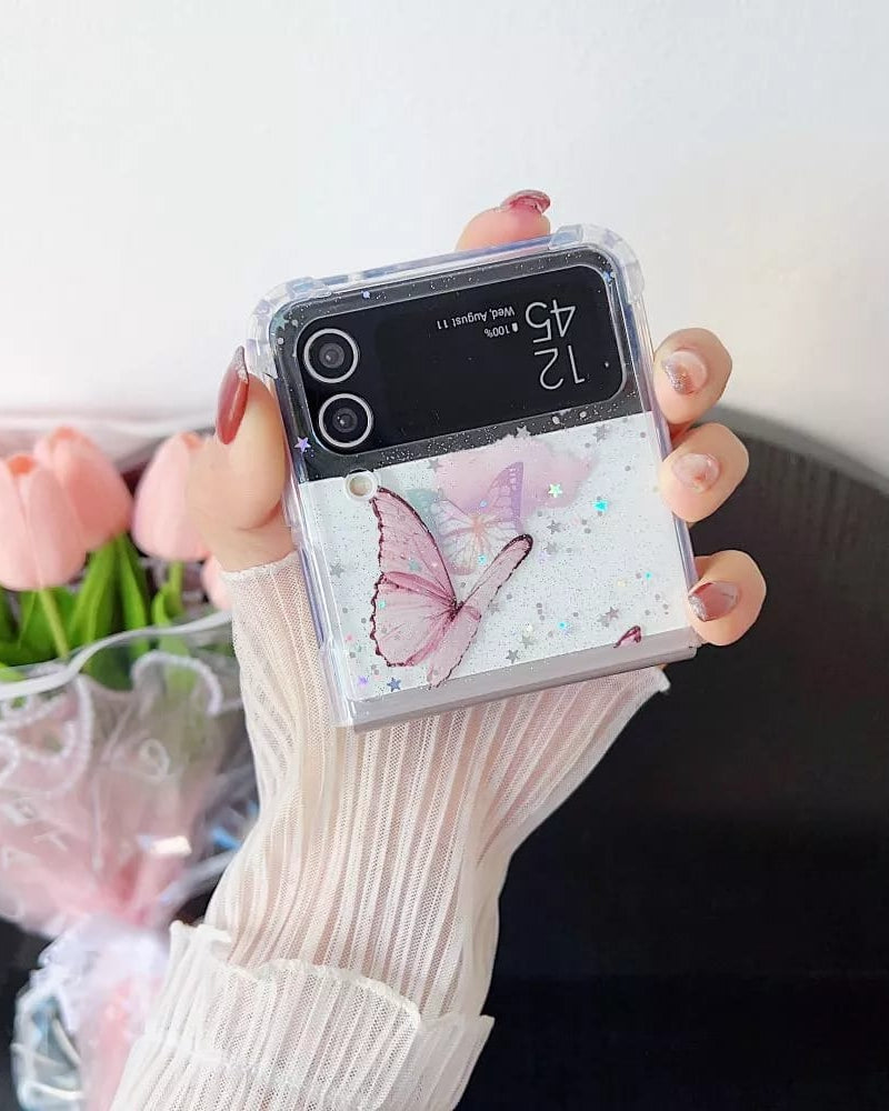 Phone case with glitter