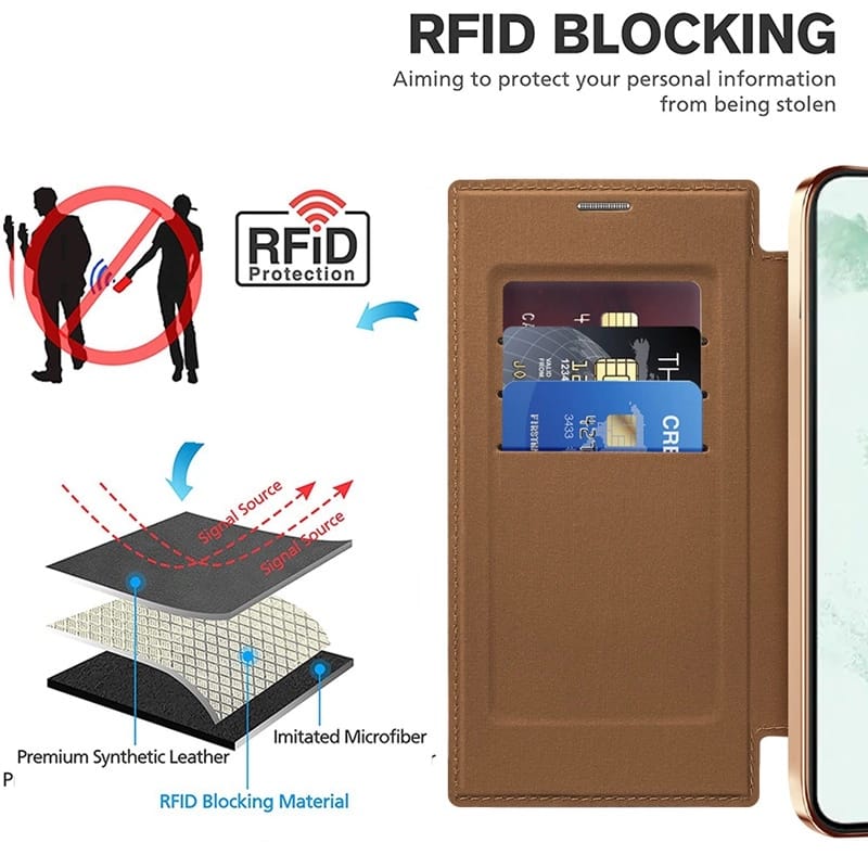 Gold Electroplated Premium Leather Luxury Flip Case iPhone cover – JustAndBest India