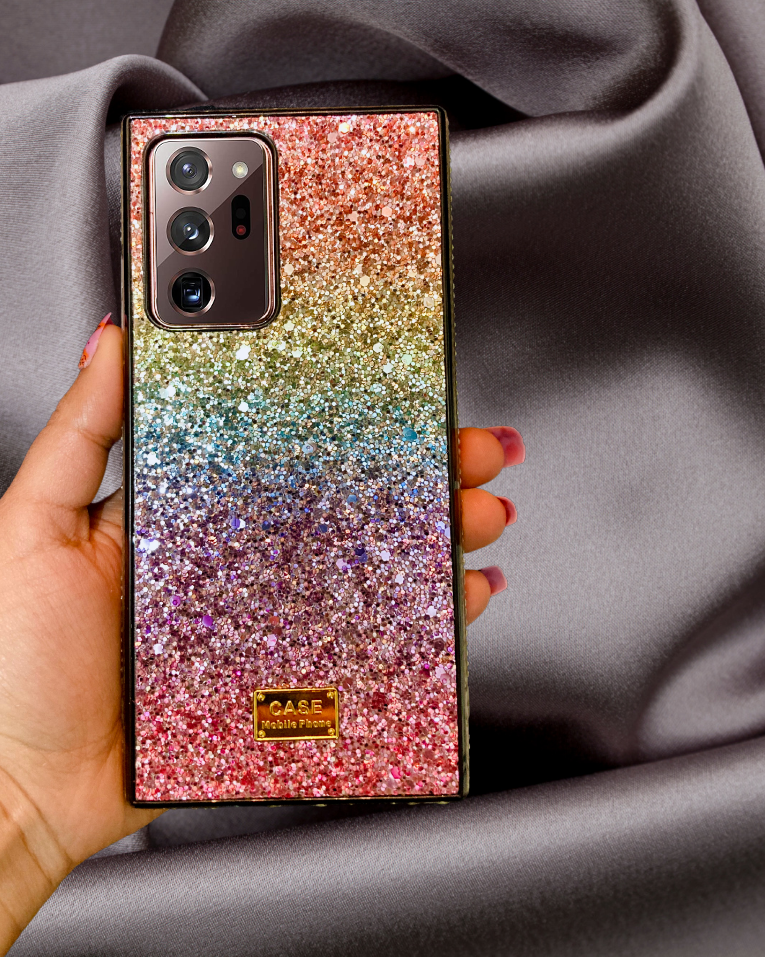 Rainbow Glitter Bling Rhinestones Luxury Cover iPhone cover – JustAndBest India