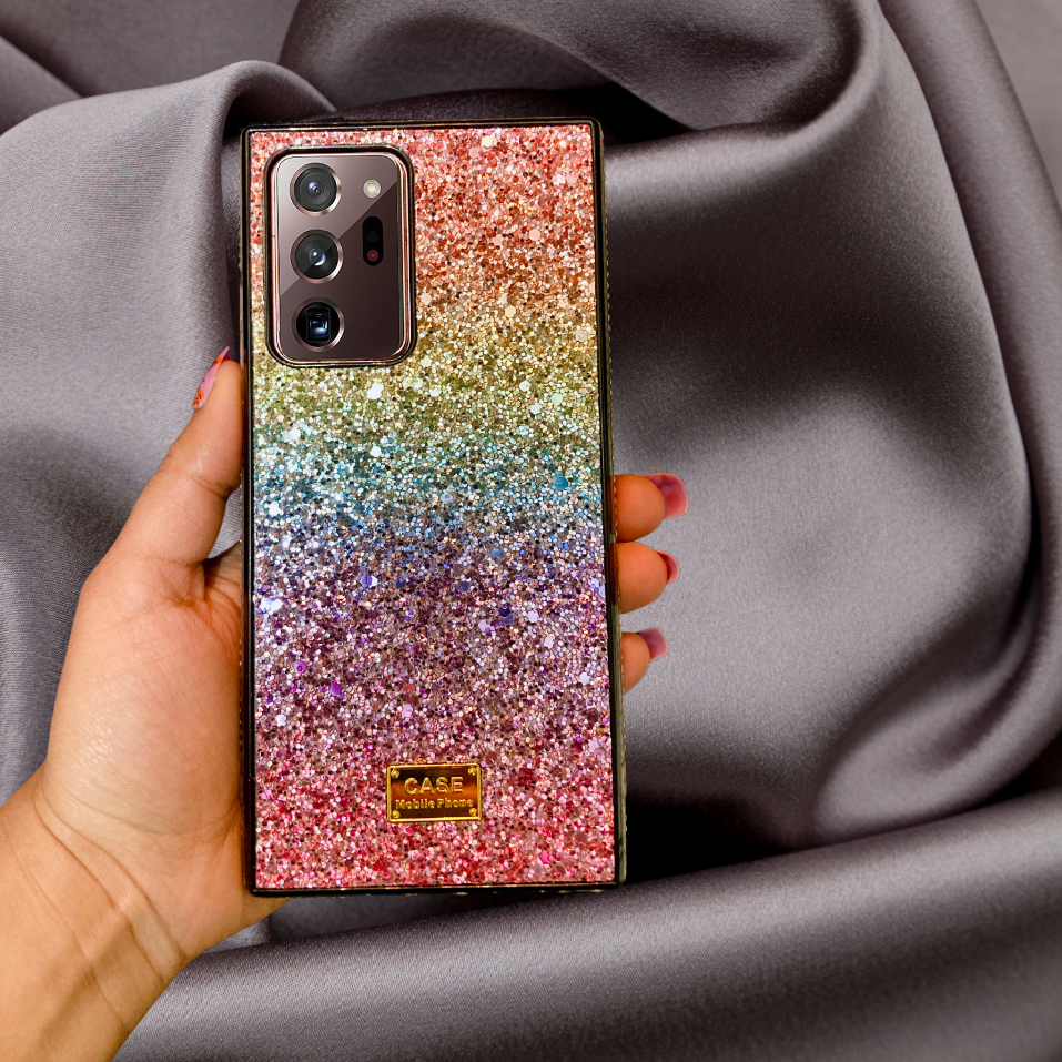 Rainbow Glitter Bling Rhinestones Luxury Cover iPhone cover – JustAndBest India