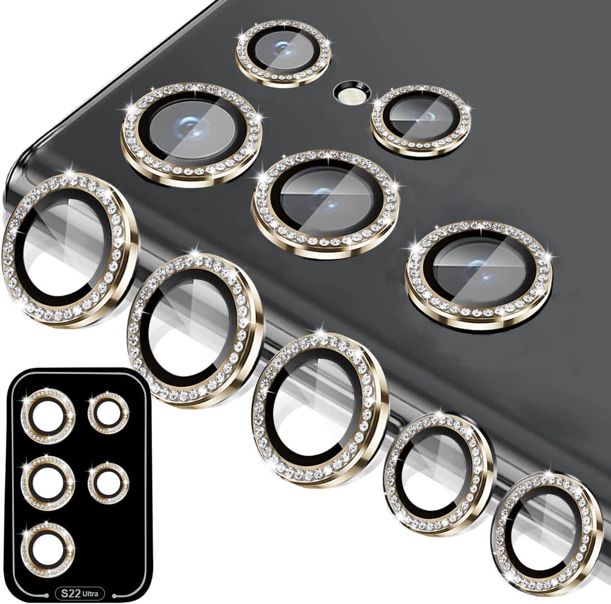 Diamond Stones Camera Lens Protector – phone accessory by JustAndBest India