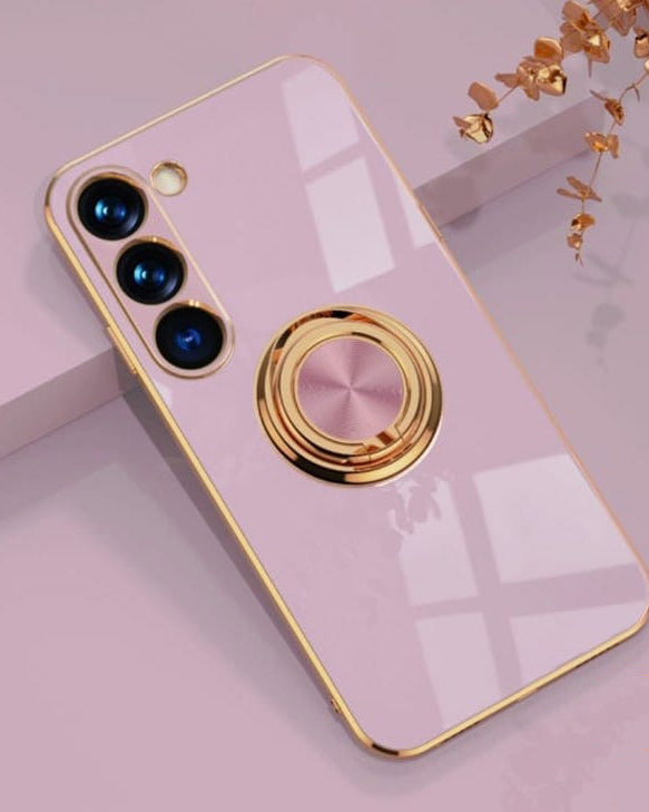 Stylish Samsung case with gold ring