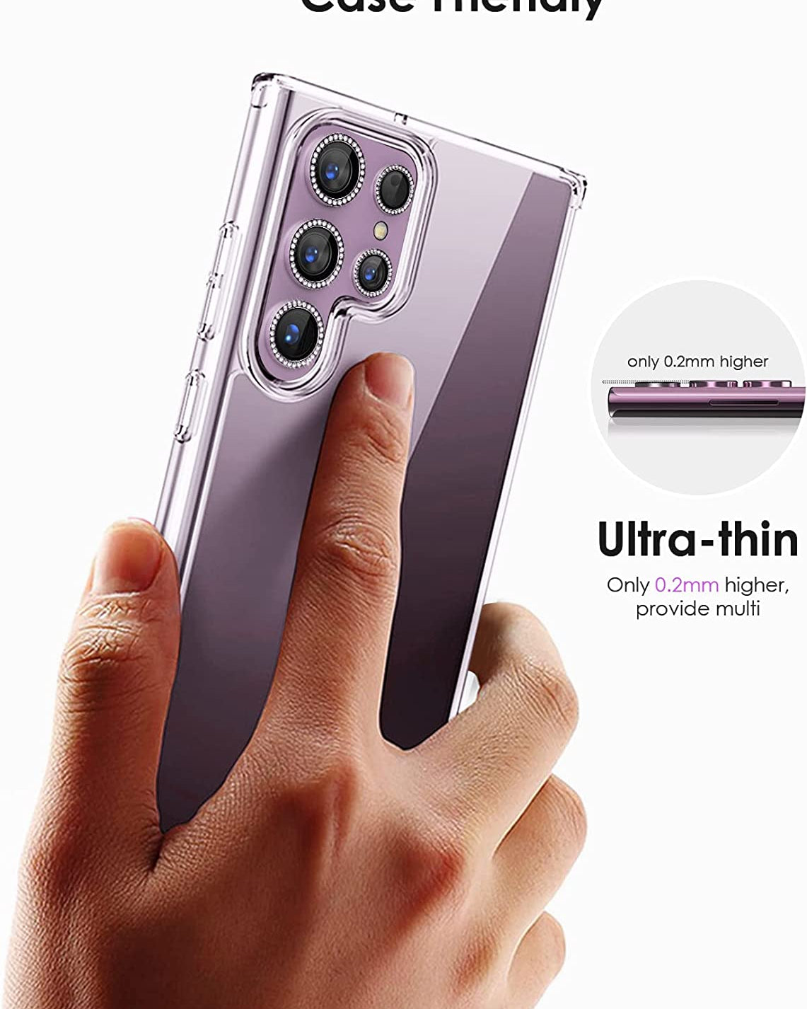 S23 ultra diamond lens case