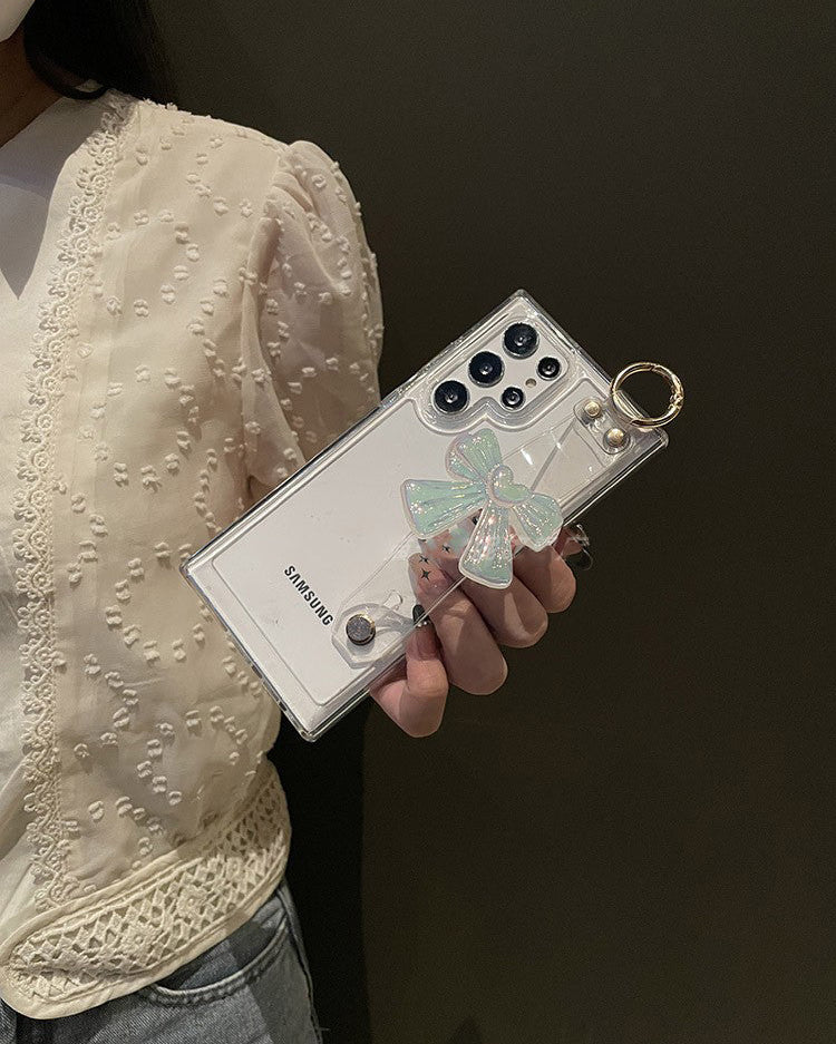 Cute Bowknot Hand Strap Case iPhone cover – JustAndBest India