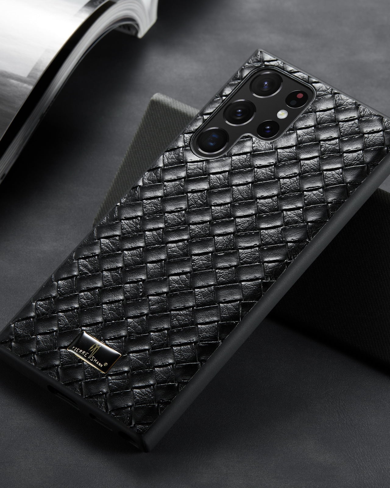 Woven Grid Premium Leather Cover iPhone cover – JustAndBest India