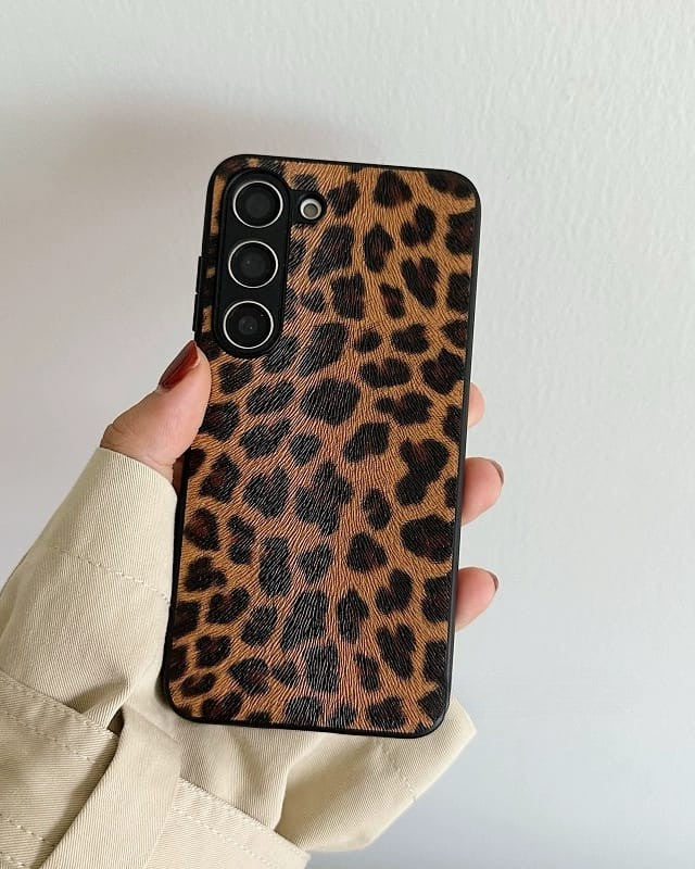 Samsung Galaxy S25 Series Leopard Style Matte Cover - protective case detail