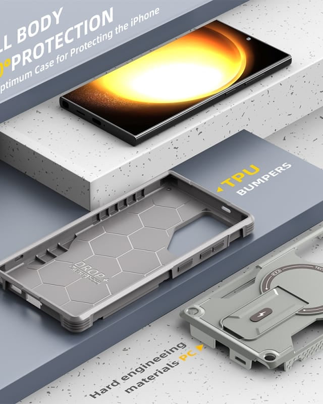 Armoured Dual Layer Kickstand Cover – phone accessory by JustAndBest India