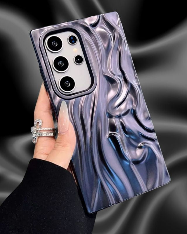 Samsung Galaxy A26 Shining 3D Wavy Effect Glossy Cover - lifestyle