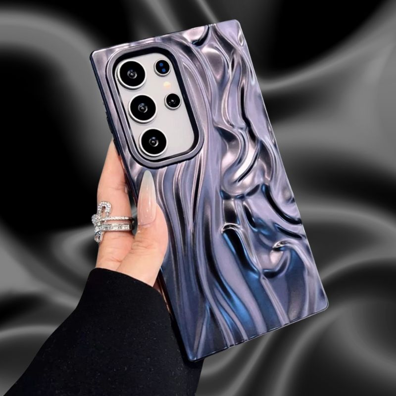 Samsung Galaxy A26 Shining 3D Wavy Effect Glossy Cover - lifestyle