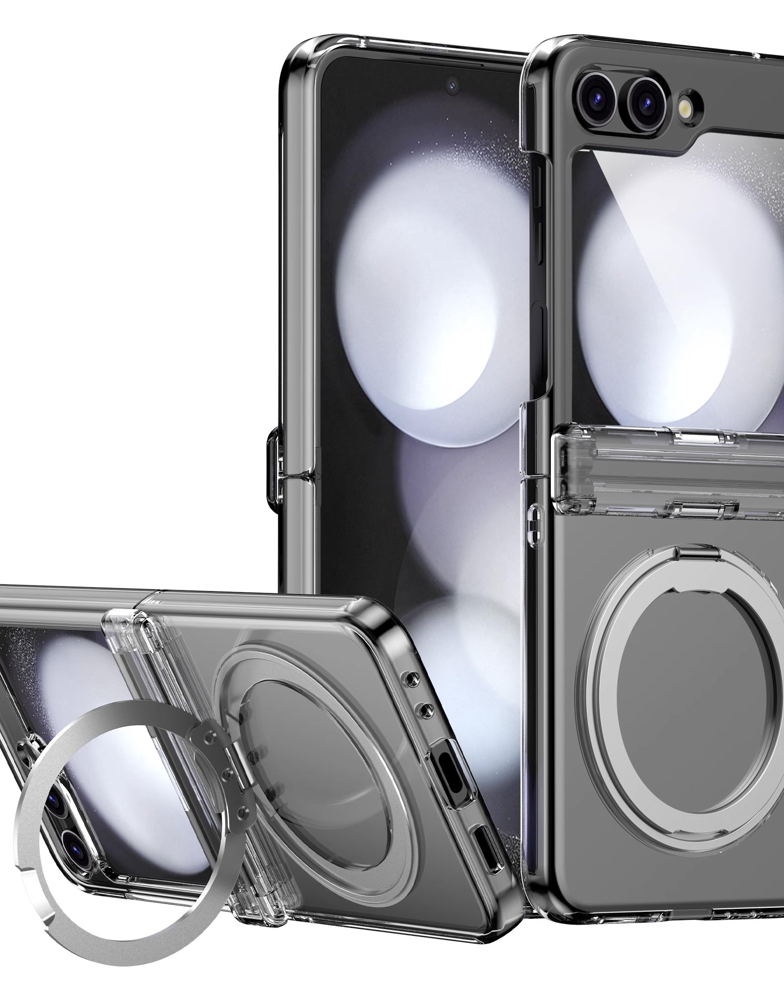 transparent z flip case