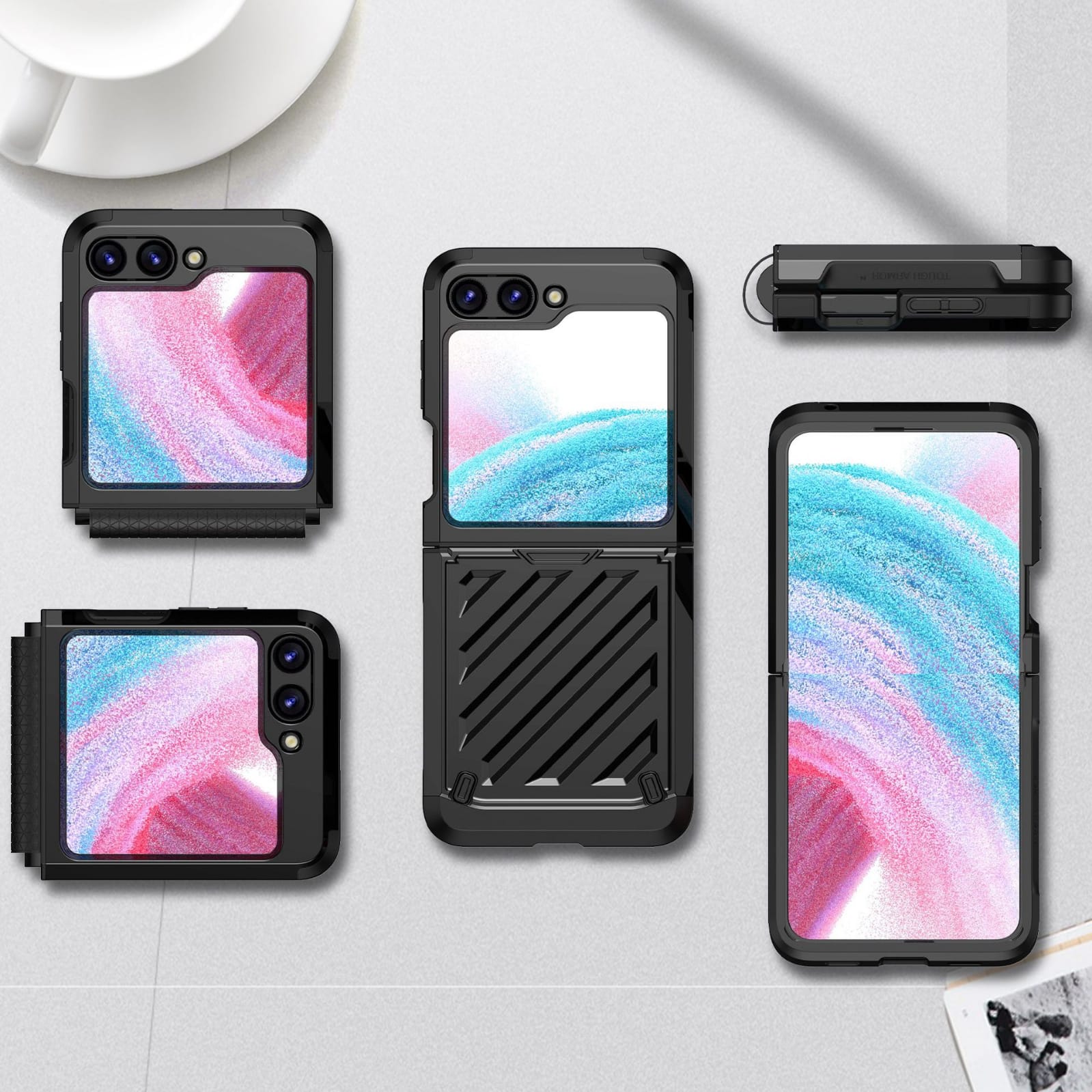 Samsung Galaxy Z Flip 5 Dual Layer Shockproof Armour Cover - lifestyle