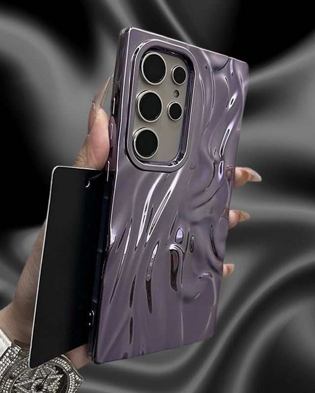Samsung Galaxy A26 Shining 3D Wavy Effect Glossy Cover - case features