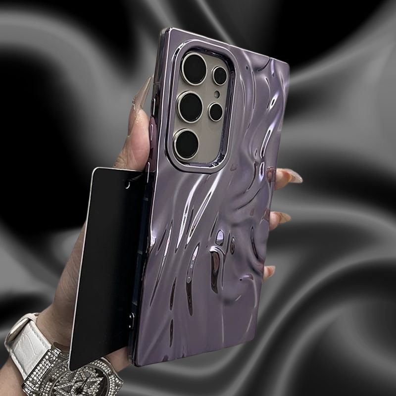 Samsung Galaxy A26 Shining 3D Wavy Effect Glossy Cover - case features